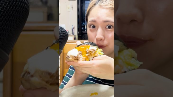 おにぎりバーガー🍔でダイエット#おにぎりバーガー#ダイエット#asmr#レシピ