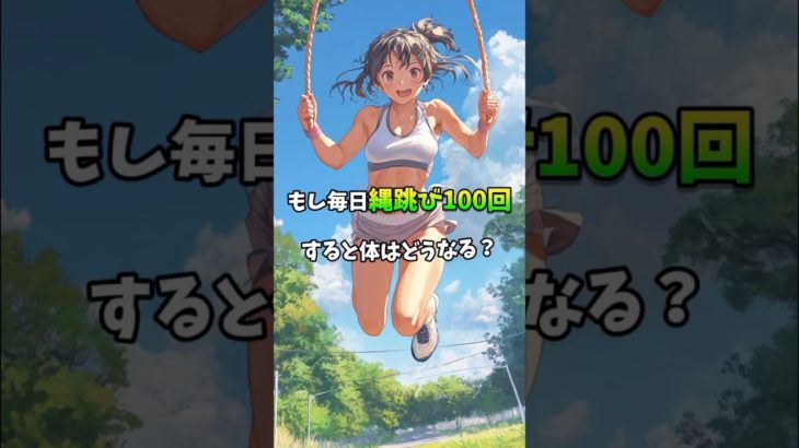 もし毎日なわとび100回すると体はどうなる？#shorts #縄跳び #ダイエット #運動 #トレーニング #健康