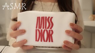 【ASMR】毎日メイクコスメを使ってコスメポーチの音/ ネイルタッピング/ スクラッチング/ 開閉音/ 音フェチ