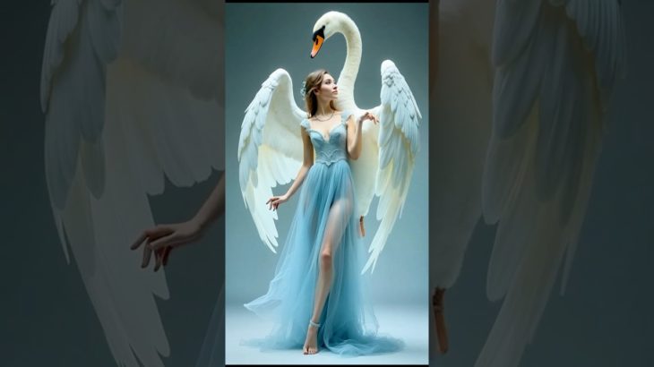 The beauty dances with the white swan #americagottalent #agt #magic #talent #shorts