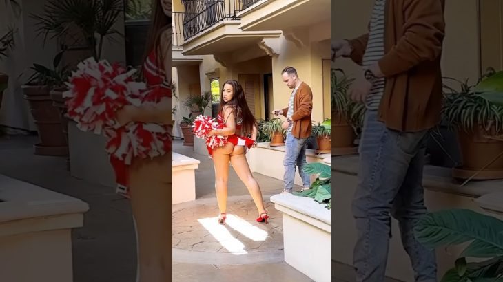 When Beauty Meets Chaos: Watch Her Try These Wild Stunts! #funny #shorts