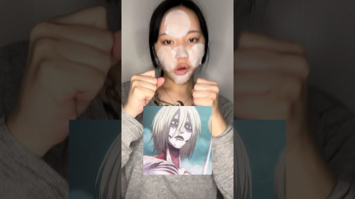 女型の巨人メイク🧌アニレオンハート！#進撃の巨人