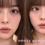 ふわふわ儚げスモーキーな､淡色パウダーピンク儚げメイク☃️💒☁️🖤