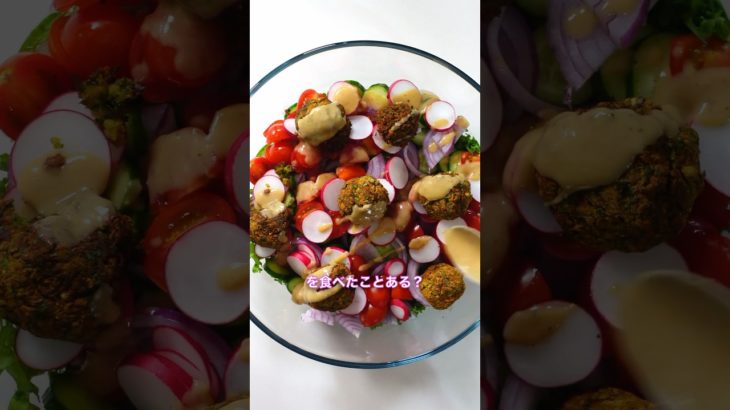 ダイエット中でも満足！高タンパク質、ヘルシーで美味しいファラフェルサラダ🧆🥗