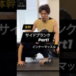 体幹トレーニング #お腹トレ #インナーマッスル #サイドプランク #プランク #ダイエット #宅トレ #shorts