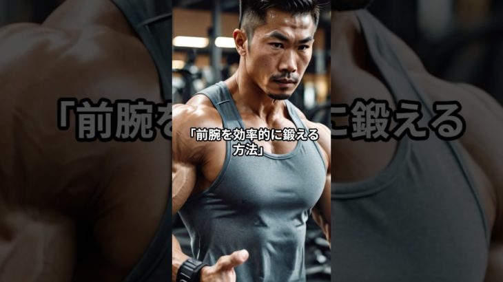 前腕を効率的に鍛える方法　#フィットネス #ボディメイク #筋トレ