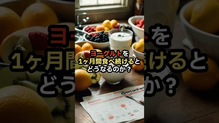 ヨーグルトを30日間食べ続けるとどうなるのか？#雑学#ダイエットメニュー#ダイエット飯#ダイエット方法#筋トレ飯