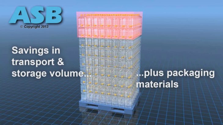 Stackable 5 Liter PET Bottle