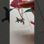 天国に行ったペットの犬が飼い主にお花で感謝を伝えようとしていたので、糸で手伝ってあげました。#art #アート #drawing #おすすめ #fyp #shorts