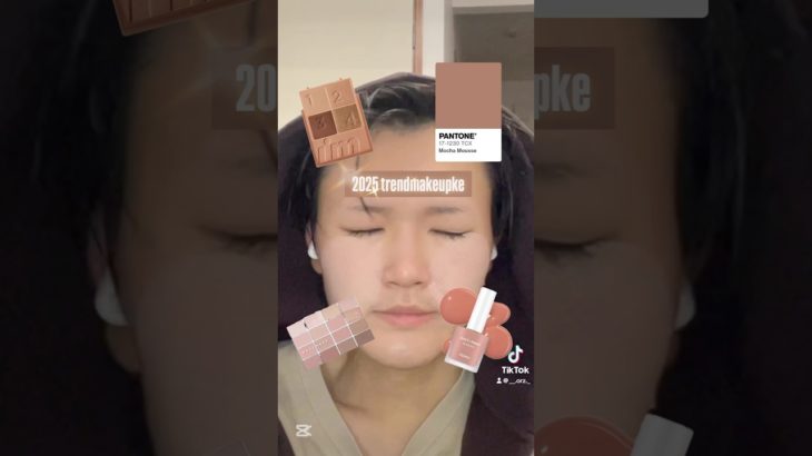 【2025年】今流行りのモカムースメイク🐒イエベの時代が来たのか！と思いきや、この色ってブルベ夏の色らしい…😢我らイエベにもトレンドを！ #メイク #モカムースメイク #美容 #ベストコスメ