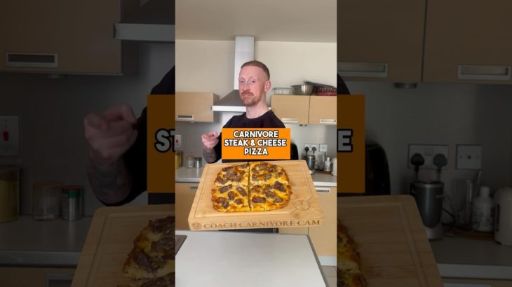 Carnivore Diet Steak & Cheese Pizza🔥#carnivore #carnivorediet #recipe #steak #pizza #lowcarbrecipes