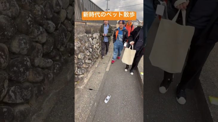 新時代のペット散歩　ラジコン散歩　街歩き　関宿　面白い　爆笑　令和の暇つぶし　遊び方　マイベストフレンド　おもしろ動画　天才のアイデア　カリスマの生き様　現代アート　芸術家　奇抜な発想　新展開　すごい