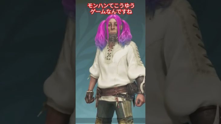 閲覧注意。モンスターハンターワイルズ キャラメイク モンハン 腹筋崩壊 かっこいいシーン 戦闘 バトル