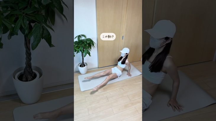 1日20回　脚・お腹鬼痩せ　#宅トレ #ダイエット #脚痩せ #太もも痩せ #内もも痩せ