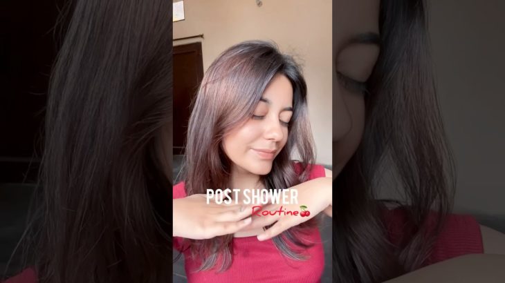 After Shower Routine🍒#skincare #ytshorts #beauty #bodycare #trendingshorts |BhavzzzBeauty