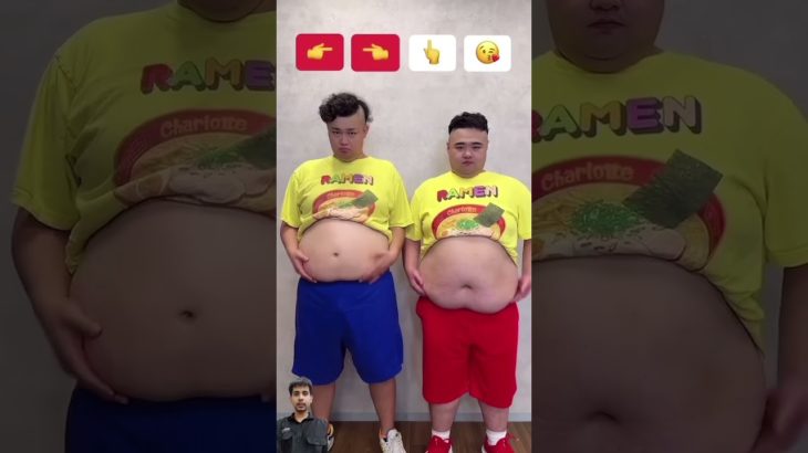 【BIGコラボ】 120kgの双子変顔ダンス#dance#shorts#シャルロット#ンダホ