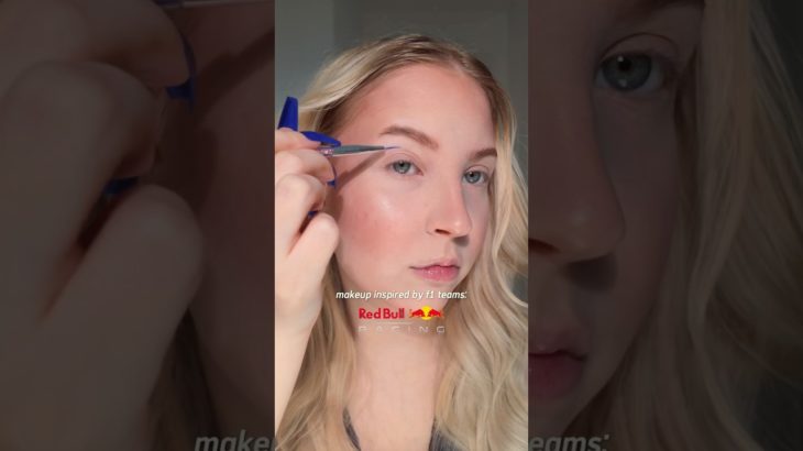 Makeup inspired by ​⁠@redbullracing 💙