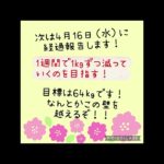 【ダイエット経過報告⑥】今回は目標達成できた！！！ #ダイエット #ダイエット記録