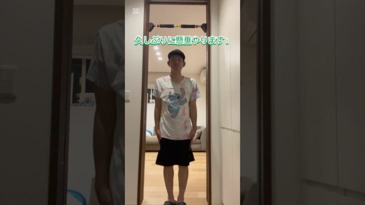 また懸垂始めます！1日目#懸垂 #筋トレ #ダイエット