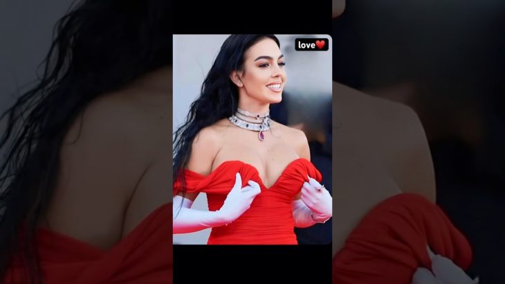 Beauty♥️#Georgina Rodriguez😍 looking so Gorgeous in Red#fashionstyle #queen #cr7family