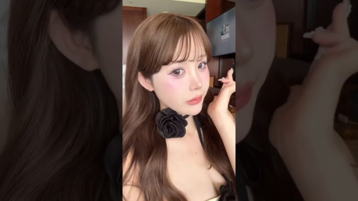 肌無加工でこんなに綺麗な白肌メイクに変身💕#変身#Makeup#メイク