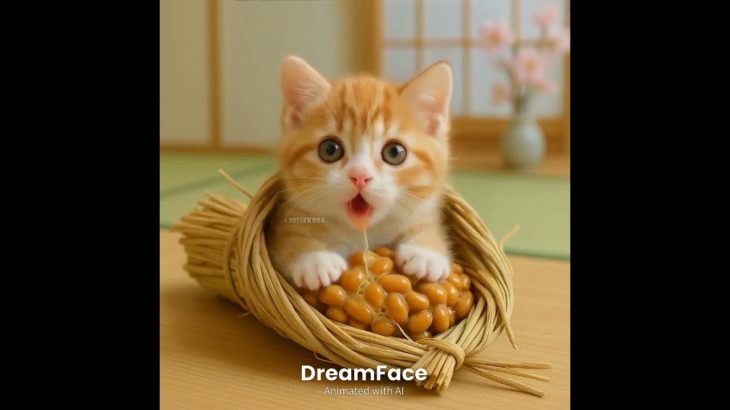 #ぬこ　#納豆着ぐるみ　#ペットが歌う 　#なっとうなっとう　#Original音源