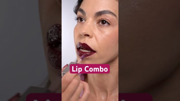 🪻Un #maquillaje muy sencillo donde el labio oscuro es el protagonista #makeup