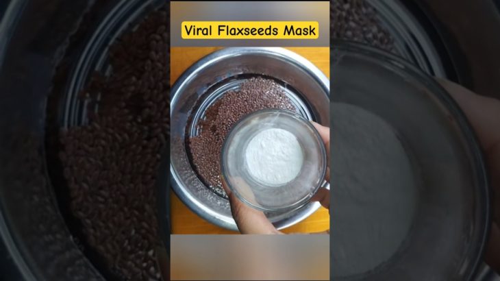 Viral Flaxseed Ice Cubes 🧊 #skincare #ytshorts #subscribe #diy #beauty #tips #shorts #glowingskin