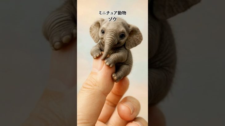 【動物】ミニチュアアイランド#動物 #ミニチュア動物 #ペット #動物の赤ちゃん #ゾウ #動物の赤ちゃん #ai動画