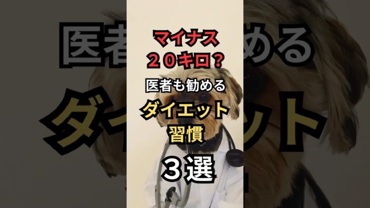 激痩せダイエット習慣３選【医師推奨】美容やダイエットの為の雑学 #shorts