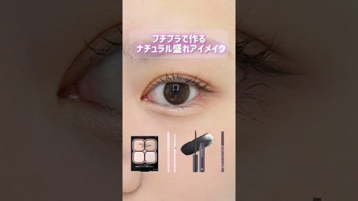 プチプラで作るナチュラル盛れアイメイク🩷#shorts #kate#セザンヌ#キャンメイク #ウォンジョンヨ #プチプラ #美容 #コスメ #メイク #垢抜け #beauty #アイメイク