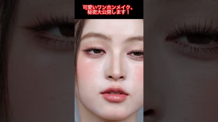 可愛いワンホンメイクでふんわり愛され顔に