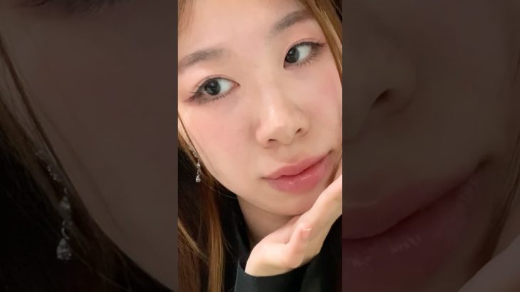 【ピンクメイク】猫目ナチュラルメイク💄ニャ〜@中国韓国メイクコスメチャンネル #コスメ #メイク #購入品紹介 #美容 #韓国