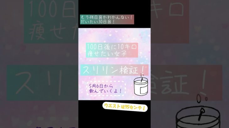 スリリン！　今日から飲んでいく！　#スリリン　#ダイエット