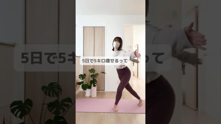【1日100回5日間で5キロ痩せる🔥】#ダイエット方法 #ダイエット #検証 #痩せる方法