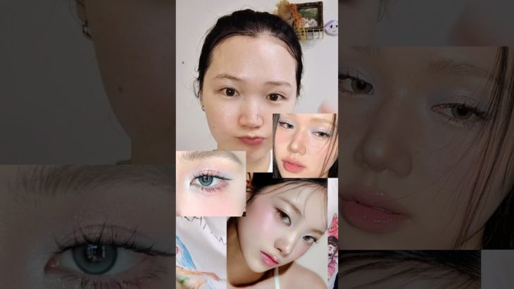 紫陽花みたいなメイクした！ #30代メイク #若見えメイク #透明感