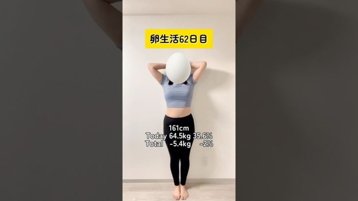 卵生活62日目 #ダイエット #diet #体脂肪率