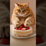 Cat playing with cake＃cutepets #萌宠  #귀여운 애완동물 #かわいいペット #प्यारा पालतू