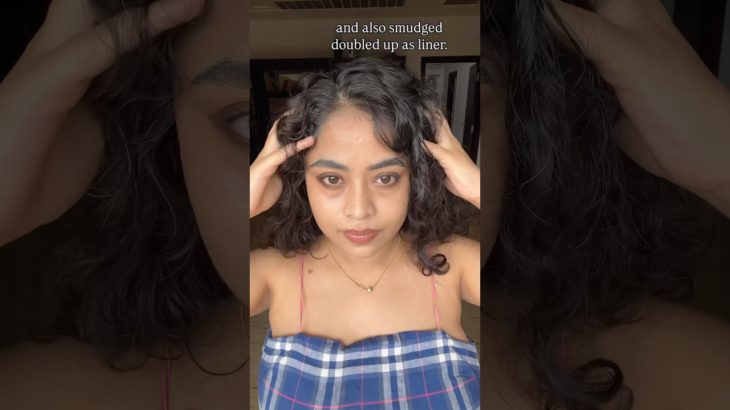 Kay Beauty Review | Smudge Proof Coloured Kajal | Brown Kajal Eye Makeup #eyemakeuplooks #shorts