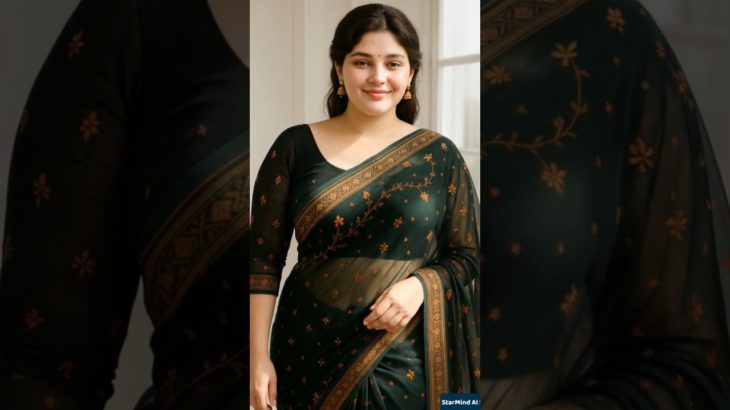 👑 Regal Beauty in Saree Elegance – 100% AI-Generated! ✨