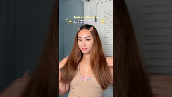 check out my low/high maintenance series on TikTok! #beauty #hairhacks