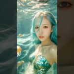 話題のマーメイドフィルター🧜‍♀️#人魚#マーメイド #着物 #和風 #筋トレ女子 #アラサー #ダイエット #ハイトーン #垢抜け #メイク #marmaid #make #kimono #ai