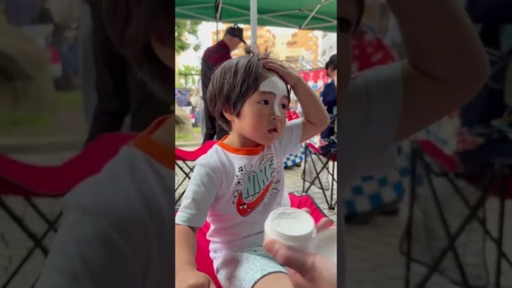 きつね祭|子安神社 #paintingart  #八王子  #お祭り #メイク