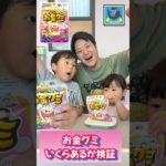 【フィッシャーズ】のお金グミいくらあるか検証！したら…#shorts #グミ #家族