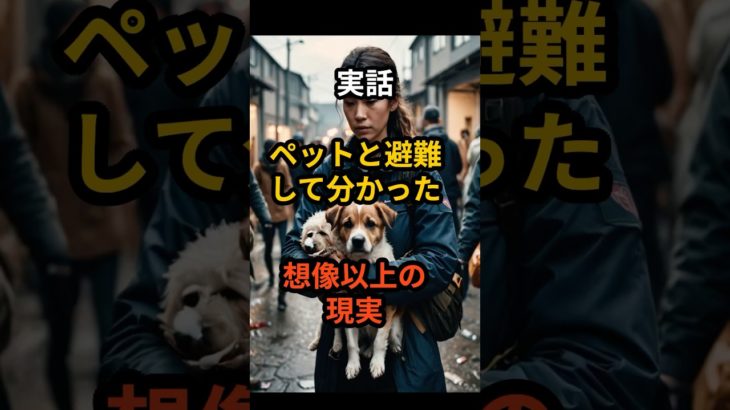 【実話】ペットと避難して分かった想像以上の現実　#南海トラフ #地震対策 #防災 #防災グッズ #ペット #命を守る