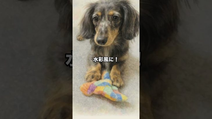 大好きなペット（うちの子）の水彩風イラストをお作りします。#ダックス #ダックスフンド #ダックスフンドのいる生活