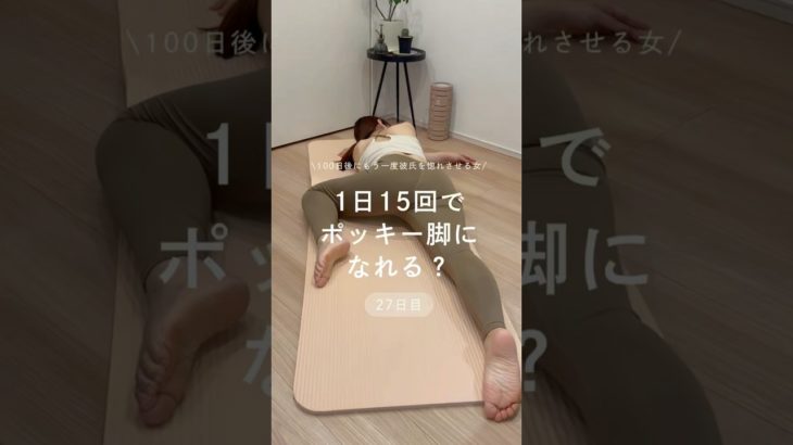 1日15回でポッキー脚になれる？【27日目】
