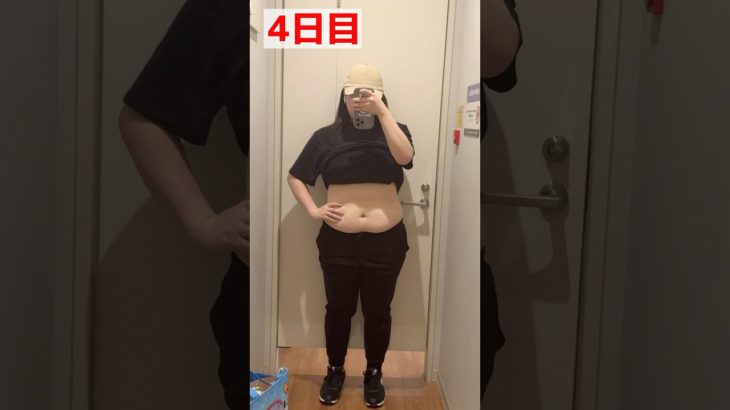 【8月までに-5kg】4日目　ダイエット記録【絶対痩せる】　#shorts #shortvideo #ダイエット #ダイエッター #減量 #美容 #筋トレ #diet #簡単レシピ #100キロ