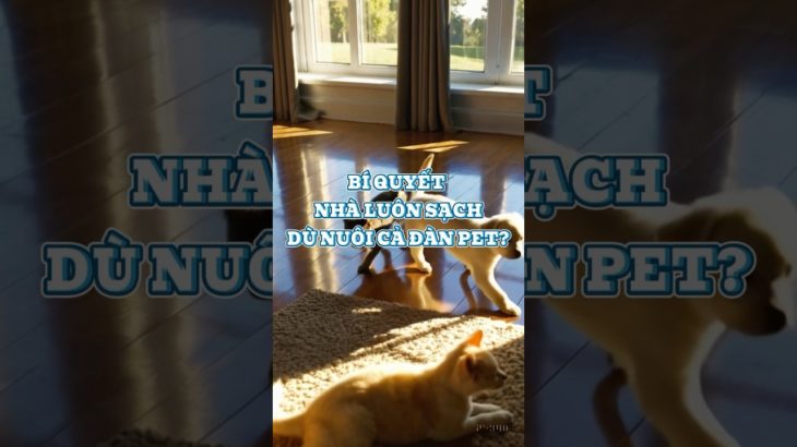 Bí Quyết Nhà Luôn Sạch Sẽ Dù Nuôi Cả Dàn Pet!