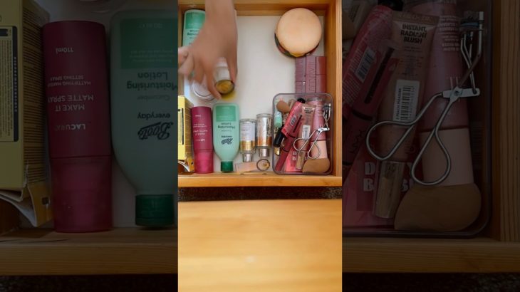 Intense beauty drawer cleaning #reorganisation #tidy #clean #neat #viralvideo